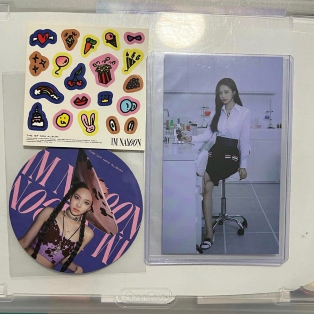 IM NAYEON Coaster and Stickers Set with Tzuyu Formula of Love Postcard